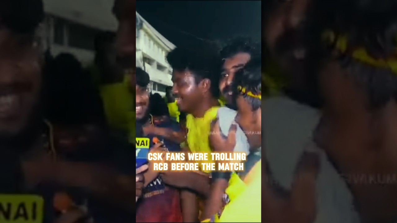 RCB Fans v/s CSK Fans 😈🔥 