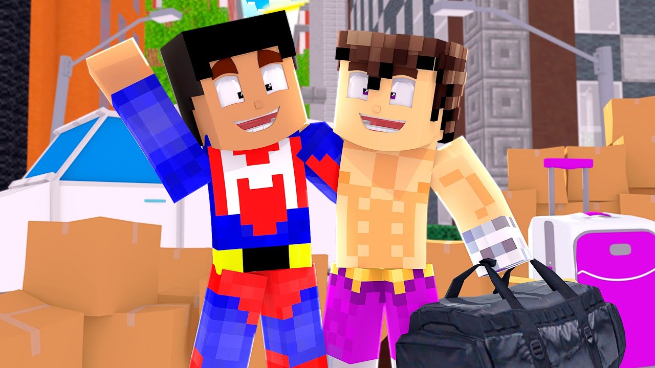 VEGETTA SE MUDA A LA NUEVA CIUDAD EN MINECRAFT TROLL 😱