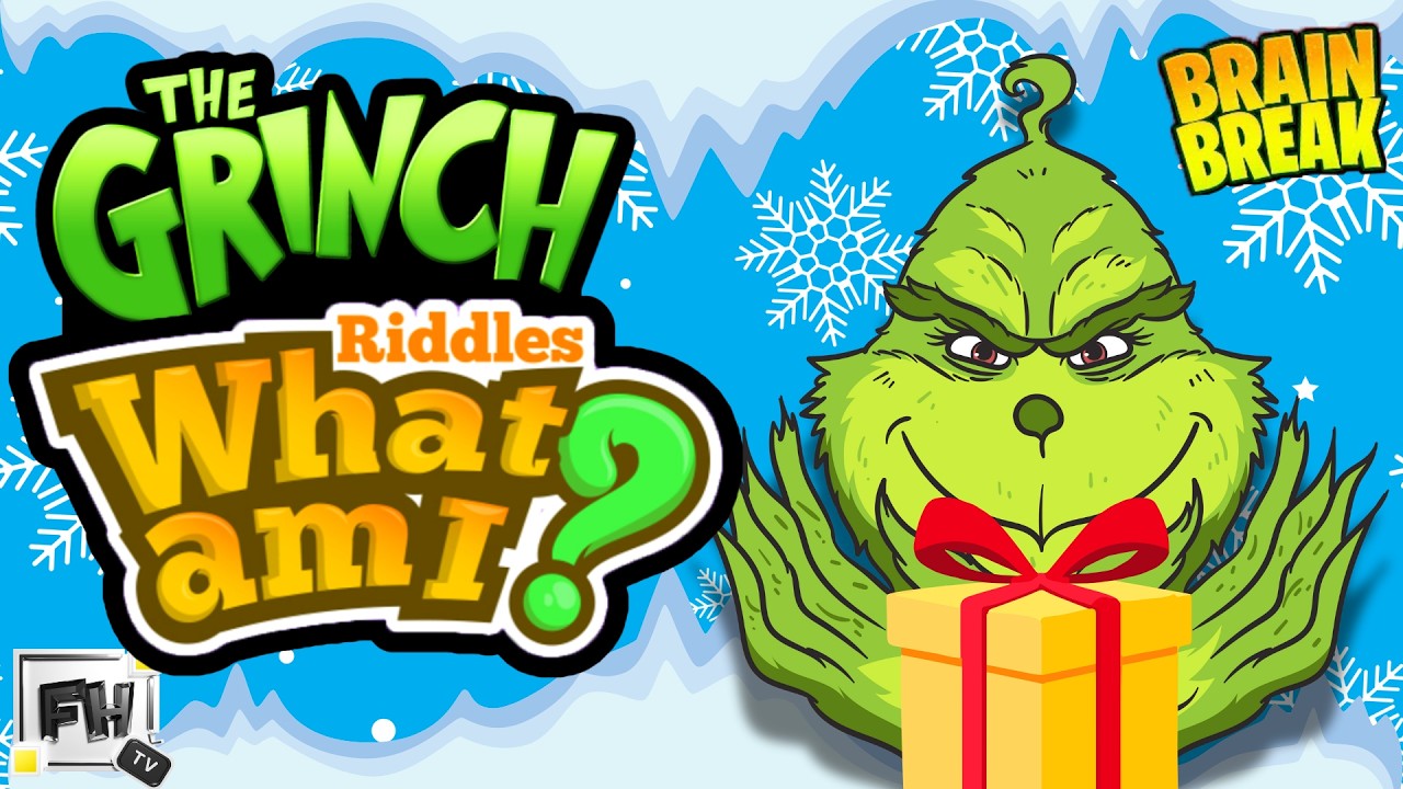 🎁 Guess the Grinch’s Mystery Gift! | What Am I? Riddles + Brain Break Challenge 🎄💪