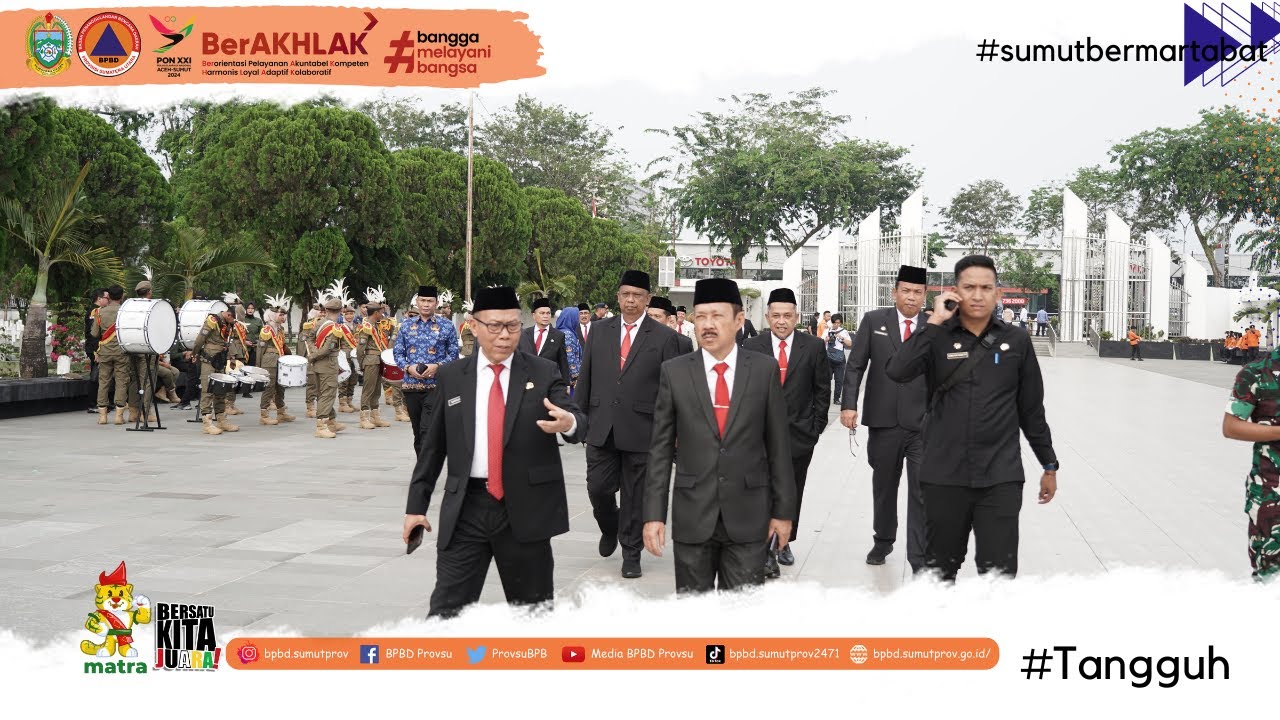Gubernur Edy Rahmayadi Pimpin langsung Upacara dan Ziarah di Taman Makam Pahlawan.
