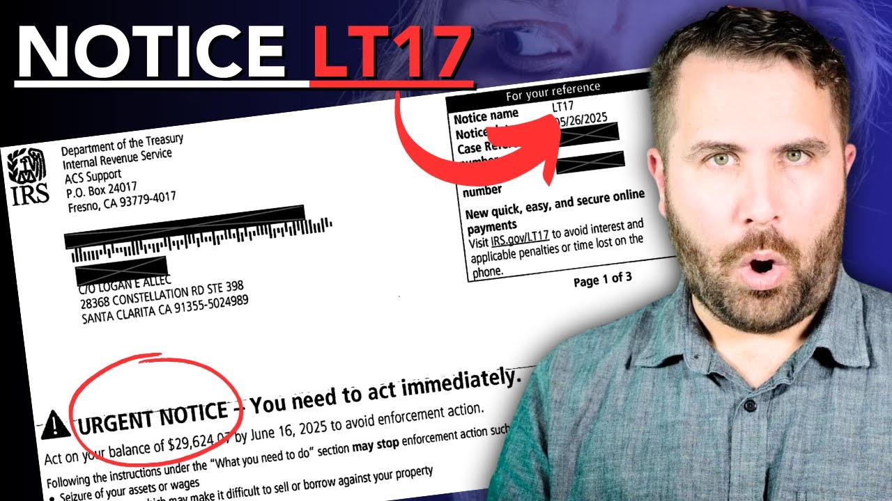 IRS Notice LT17: Congratulations, You Are Now on the IRS's Radar!