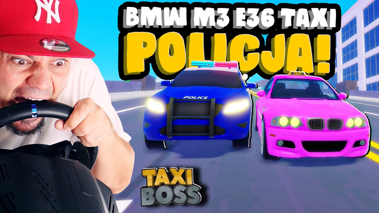 🚕 MOJA BMW M3 E36 JAKO TAX&Oacute;WKA! *policja goni!* | Roblox Taxi Boss