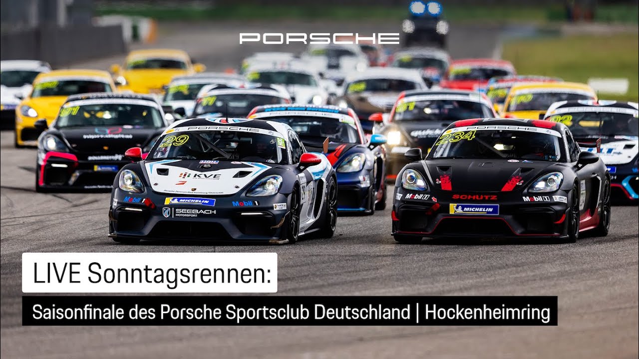 LIVE Saisonfinale des Porsche Sports Cup Deutschland am Sonntag | Hockenheimring