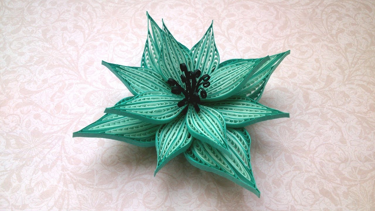 Beautiful Quilling Flower using Comb and Quilling Paper
