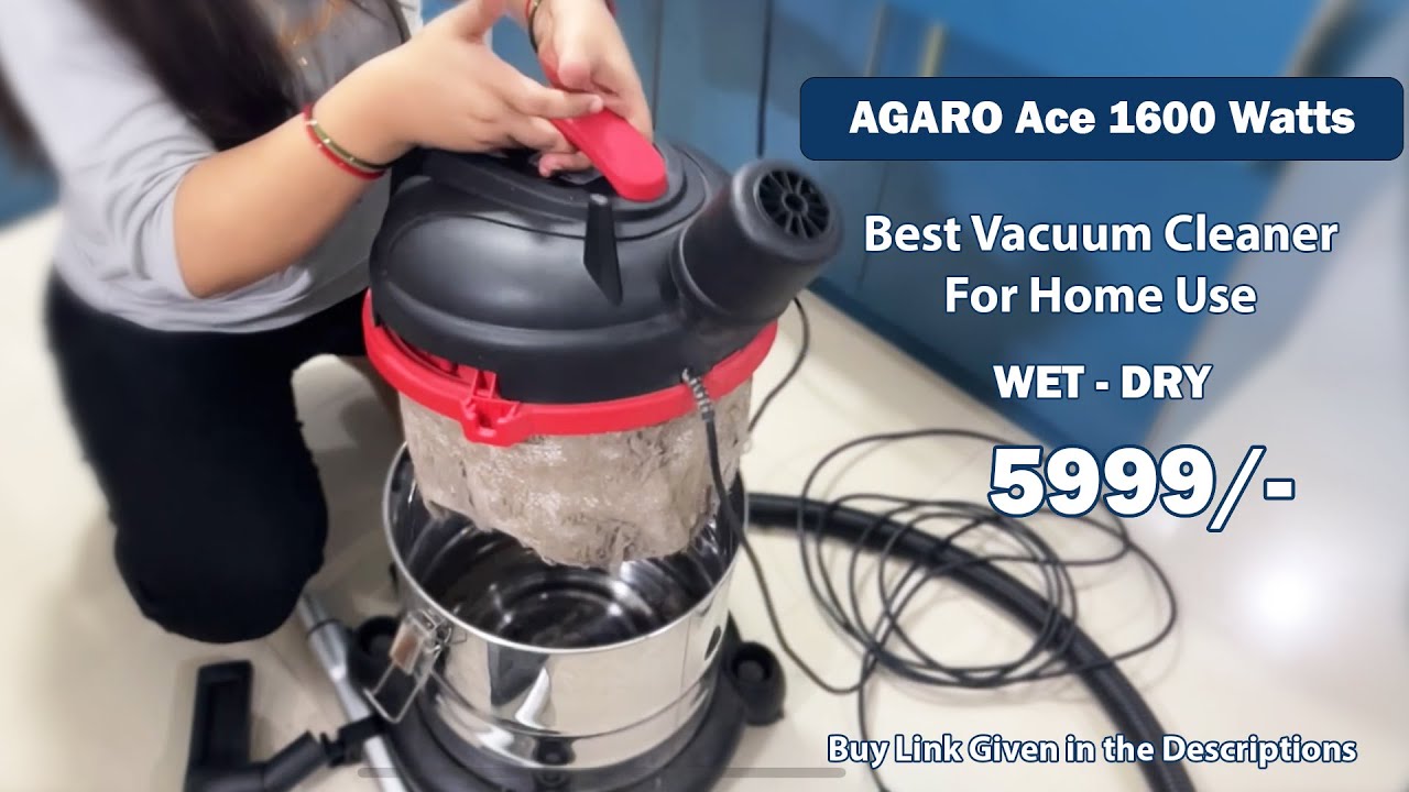 agaro ace wet & dry vacuum cleaner 1600w || best vacuum cleaner for home