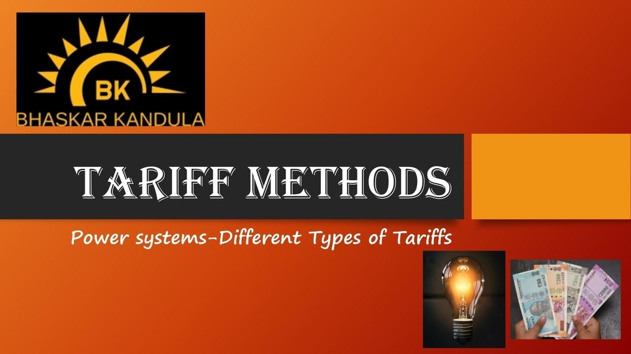 Tariff Methods||Different Types of Tariffs||Power Systems||Tariffs||Module-7,Lecture-4...