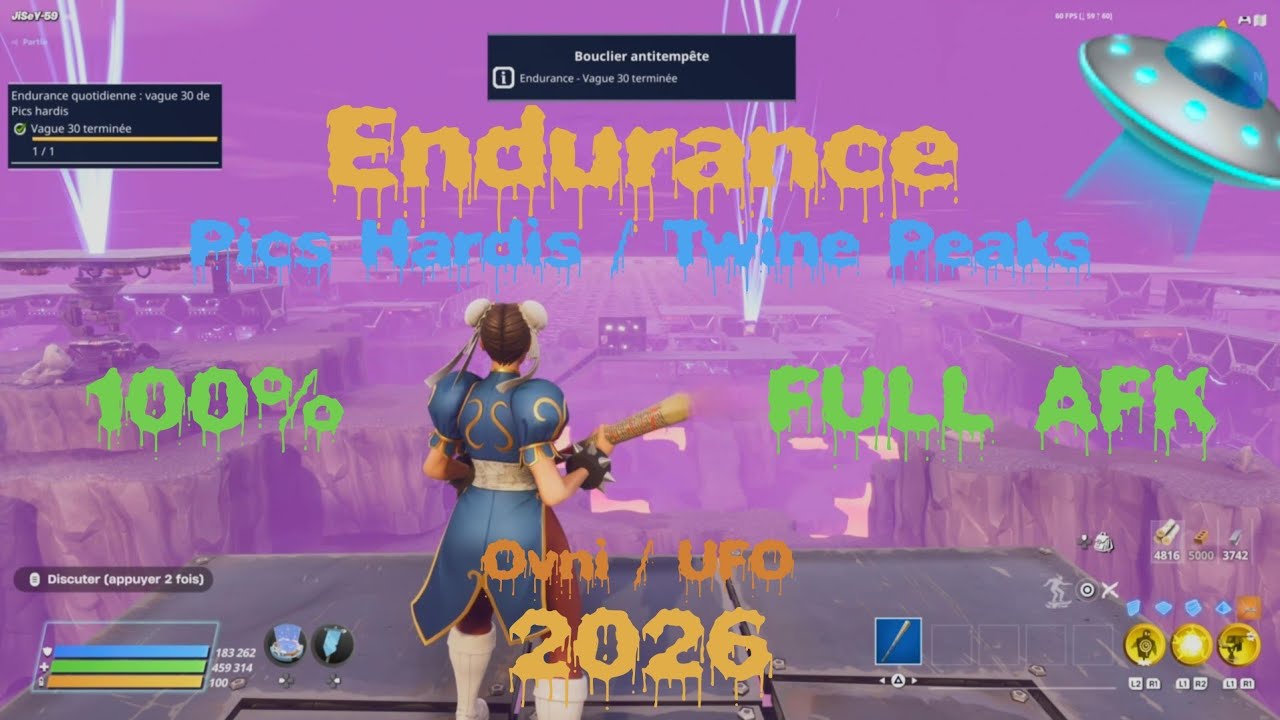 Fortnite Sauver le monde - STW : Endurance Pics Hardis / Twine Peaks 100% FULL AFK !!! Build 2026