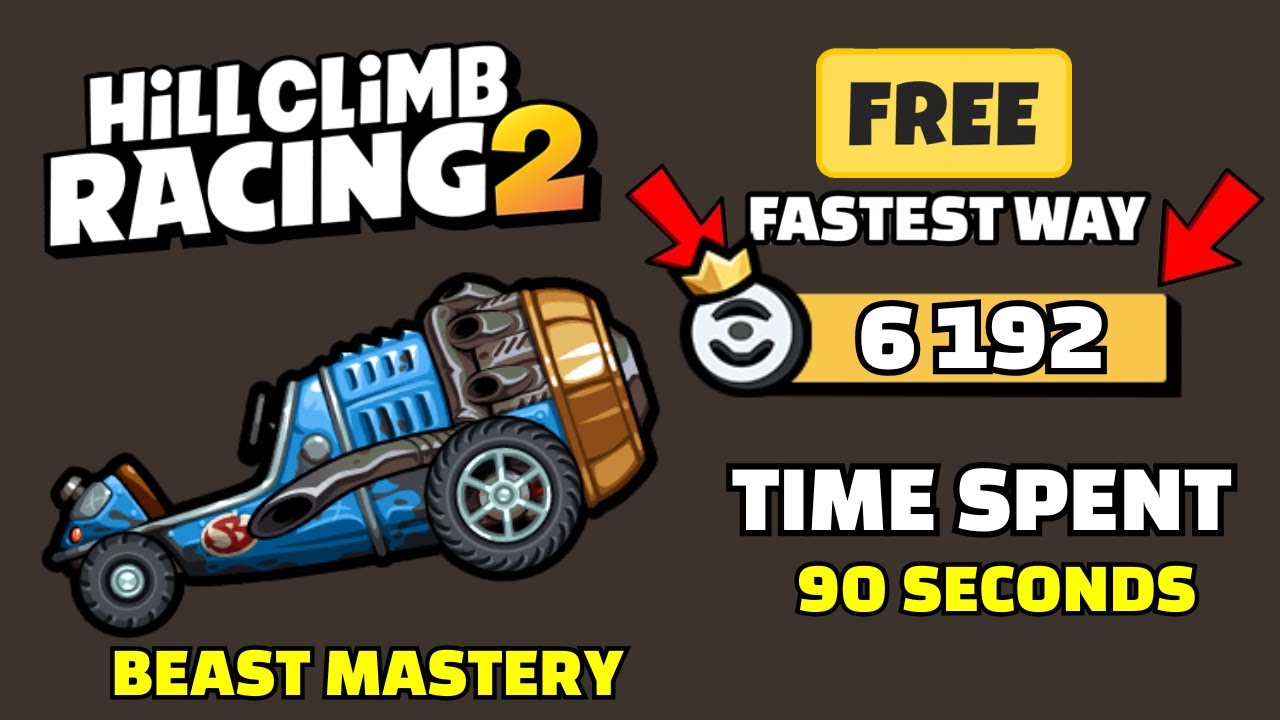 Fastest Way to Unlock the Beast Mastery -  Hill Climb Racing 2