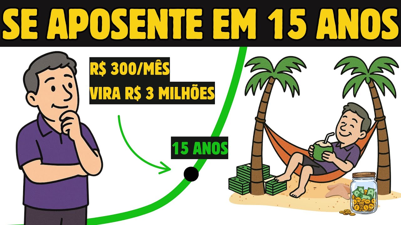 Você só precisa INVESTIR por 15 ANOS (e depois pode se APOSENTAR)