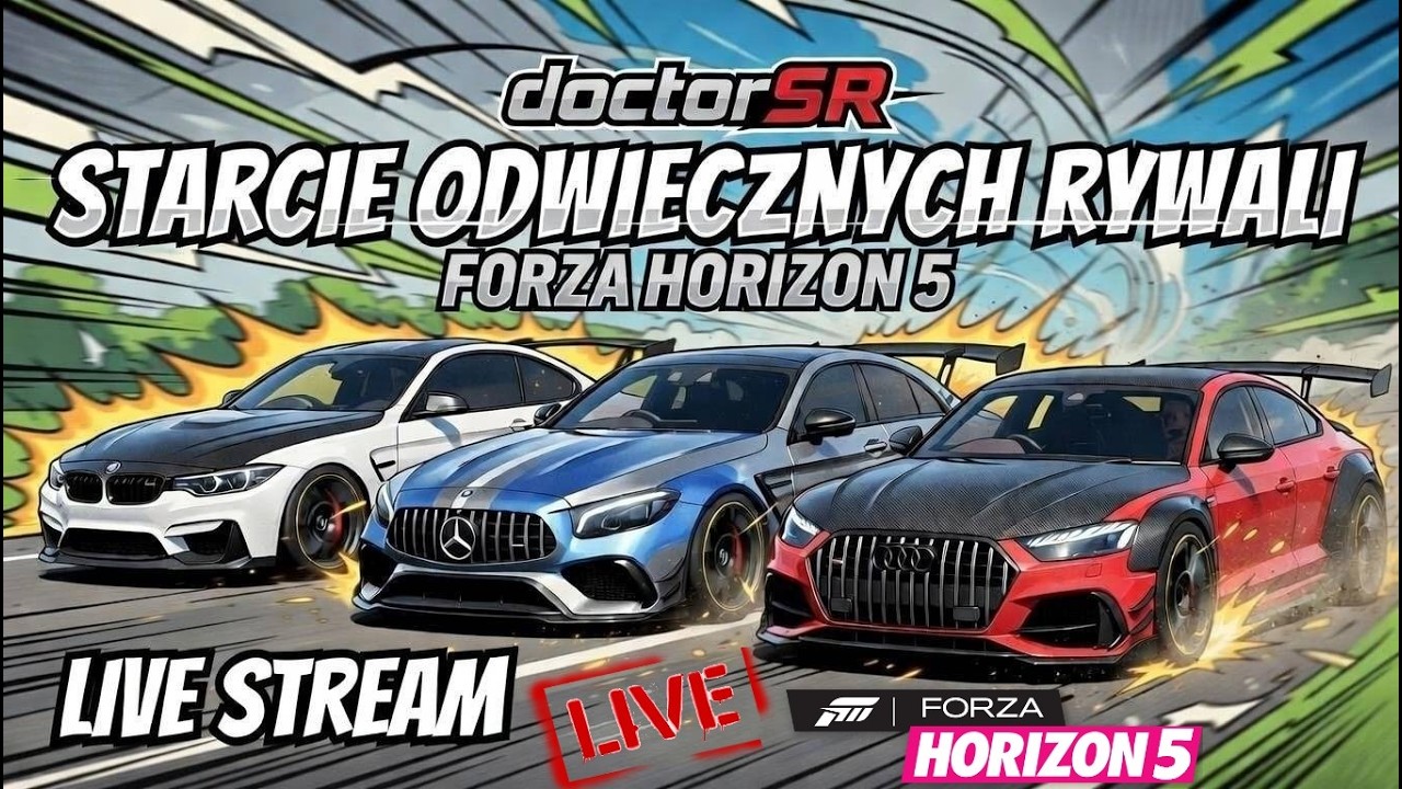 🔴 [NA ŻYWO] MERCEDES vs AUDI vs BMW FORZA HORIZON 5 FH5 live z widzami ;]