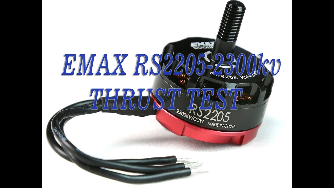 EMAX RS2205-2300kv thrust test with 5