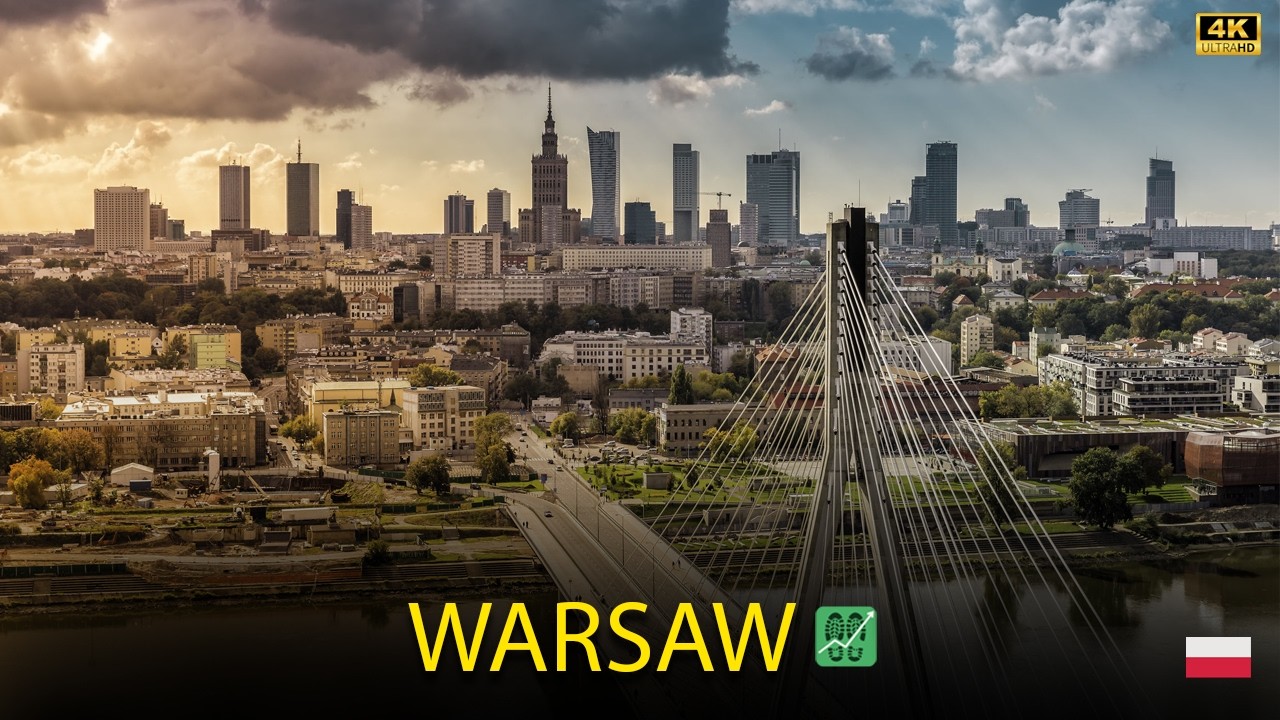 4K Warsaw Poland 2025 Autumn - Old Town  - No commentary