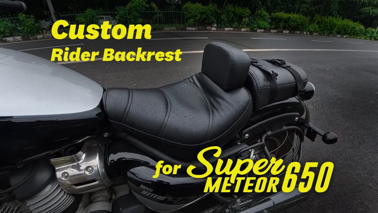 Custom Rider Backrest for Super Meteor 650!