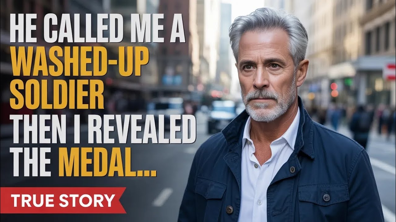 He Called Me a ‘Washed-Up Soldier’ — Then I Revealed the Medal He Never Expected