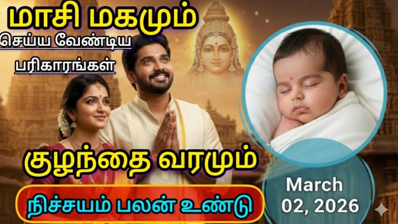 மாசி மகம் 2026: குழந்தை வரம் தரும் அற்புத வழிபாடு | Masi Magam 2026 For Child Birth