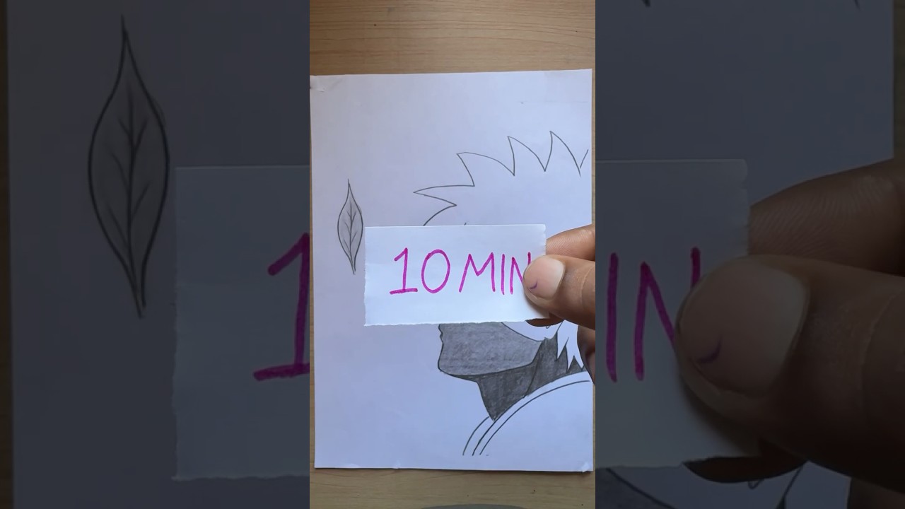 2MIN 10MIN 15MIN Kakashi anime drawing | easy anime drawing