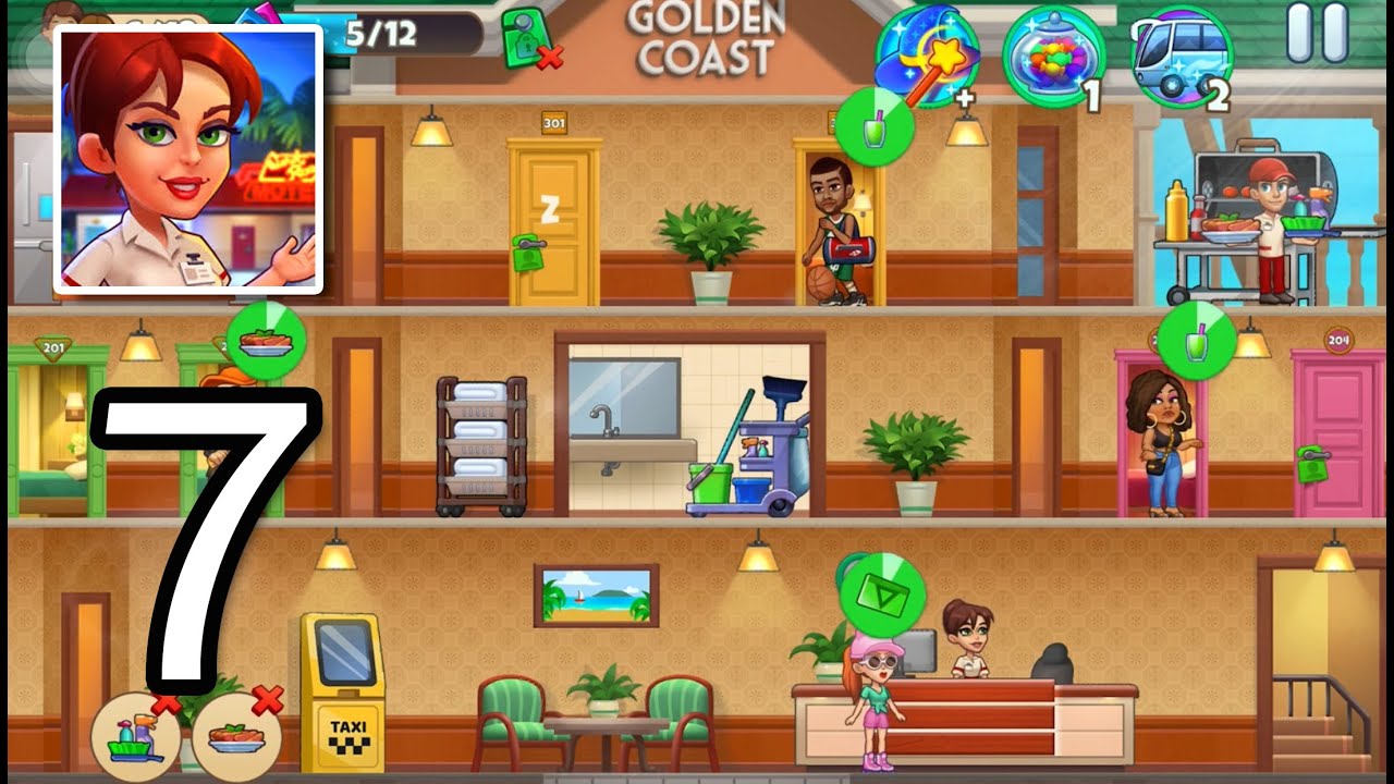 Doorman Story - Golden Coast Level 21-30 Gameplay Walkthrough Part 7 (iOS, Android)