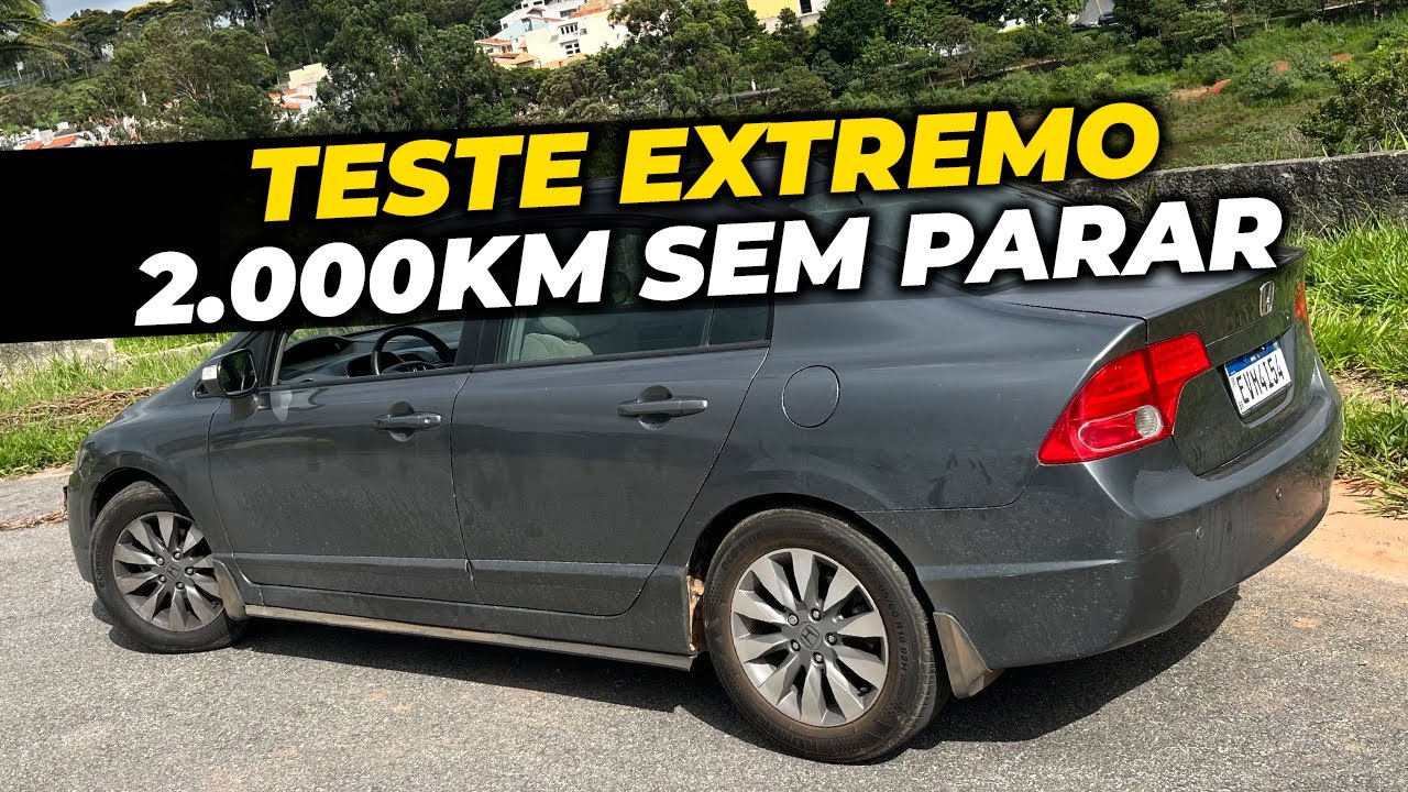 RODEI 2.000KM SEM PARAR NO NEW CIVIC