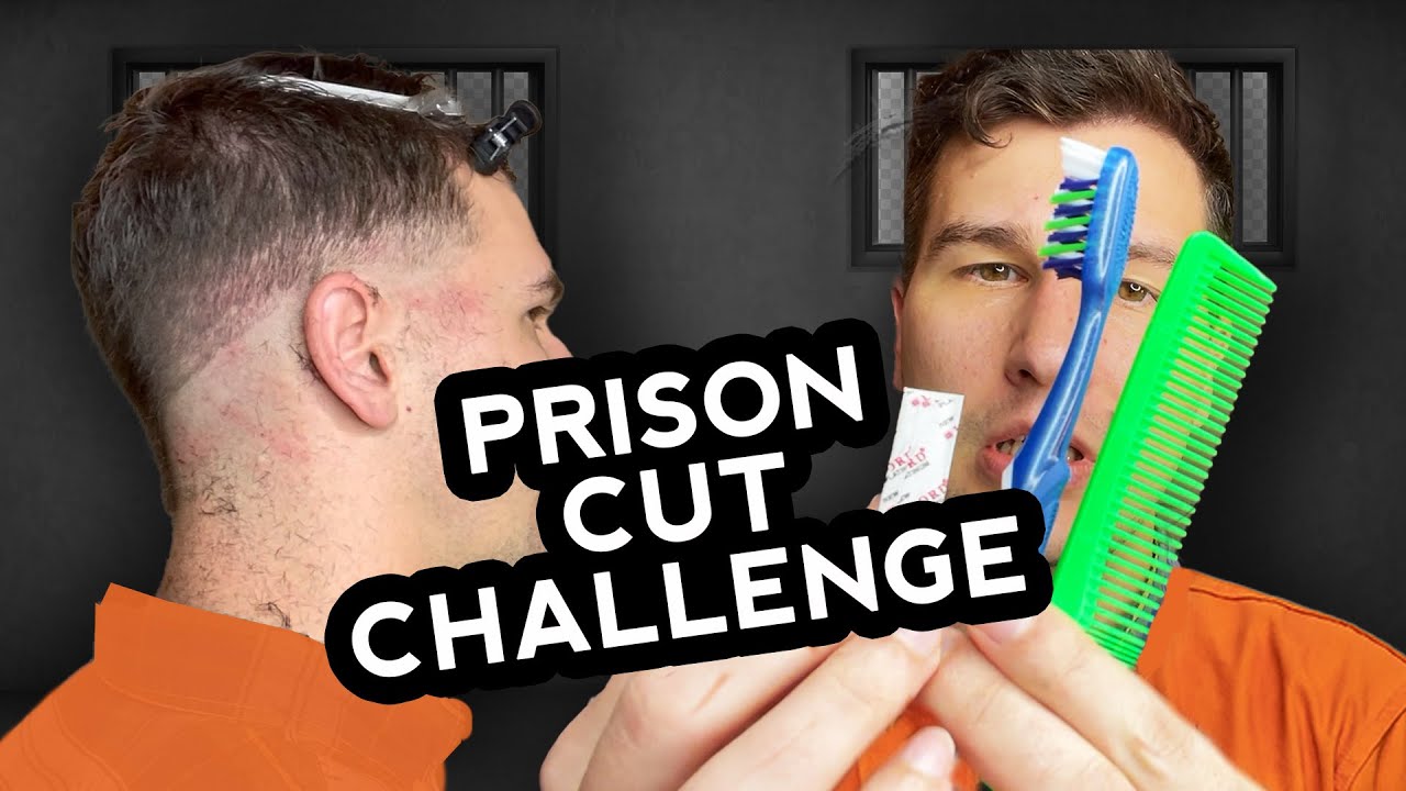 PRISON CUT CHALLENGE.....ON MYSELF - Only using Razor, Comb, and Toothbrush