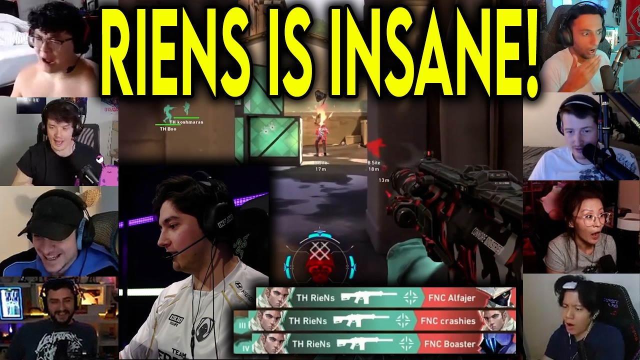 Valorant Streamers React To TH RieNs INSANE 4k Against Fnatic In VCT