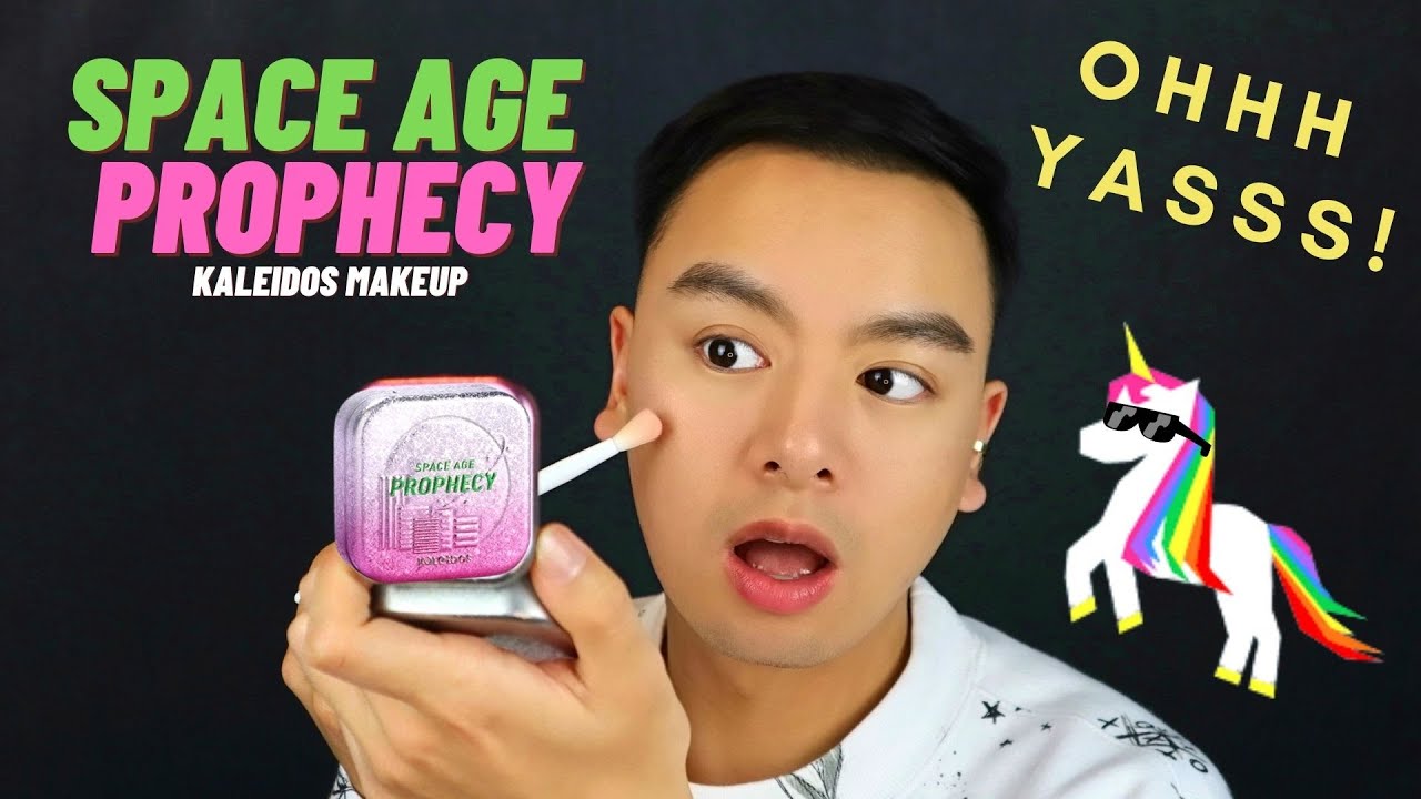 FUTURISTIC UNICORN HIGHLIGHTER?! | Kaleidos Space Age Prophecy Review/Demo/Swatches