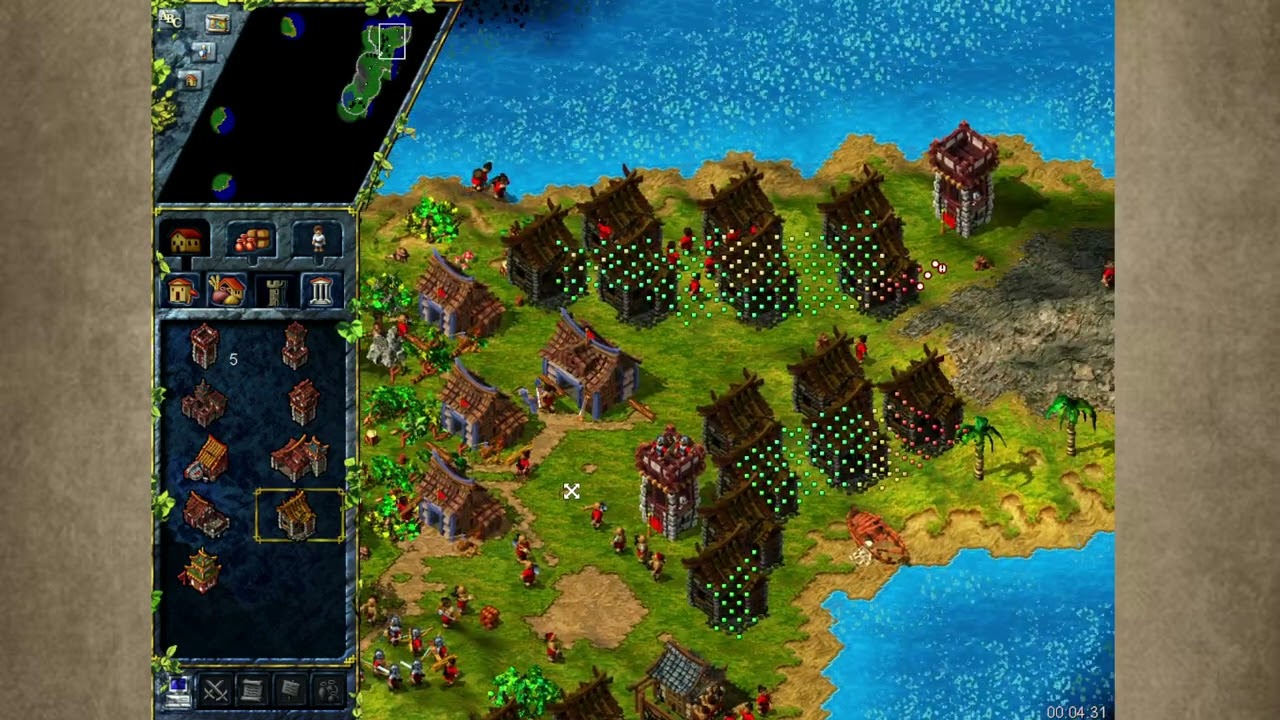 The Settlers III - Asians Mission Fish % Iron - Speedrun Practice