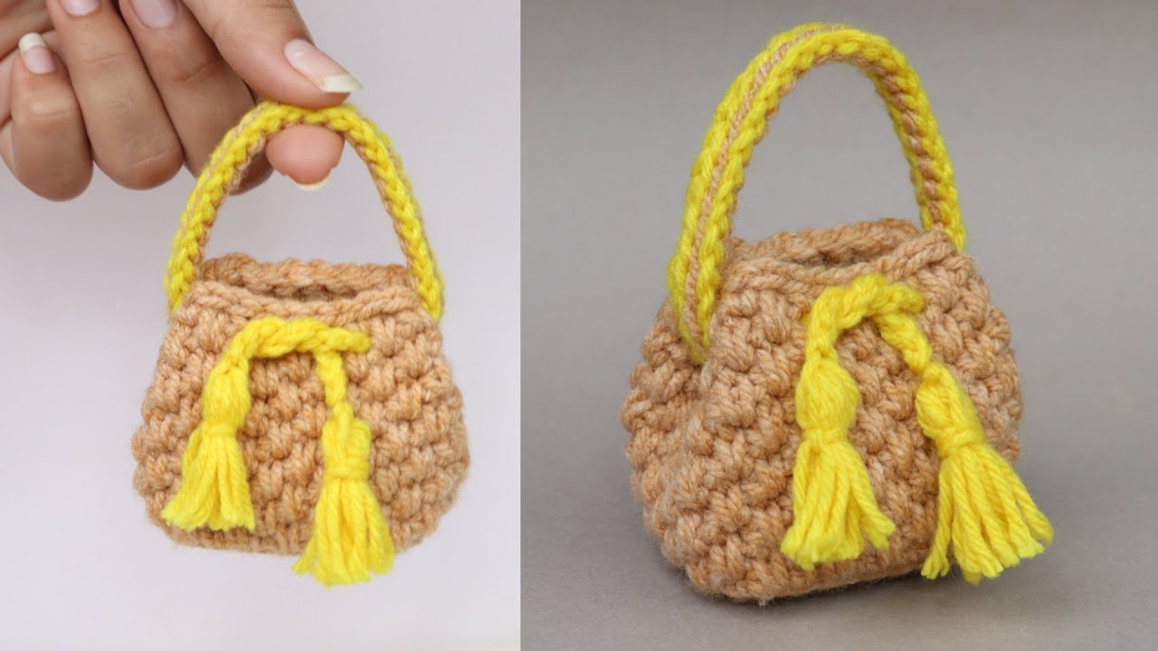 Beautiful crochet mini bag tutorial