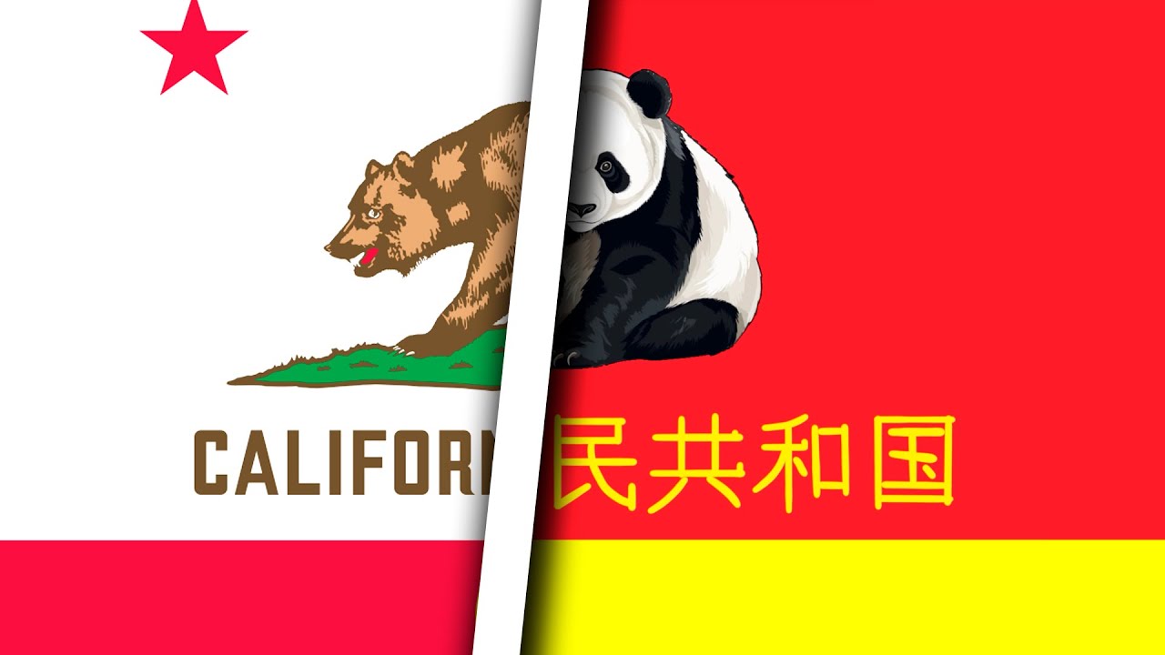 World Flag Animation but Each Country is Californian 🐻
