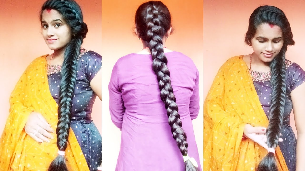 Long Hair Fishtail Braided Hairstyle For You🙃Easy Hairstyle❤️Hairstyle For Long hair #hairstyle