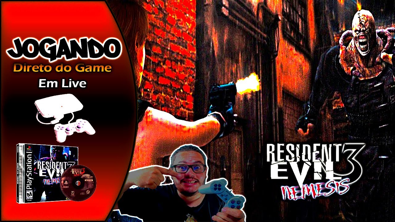 Jogando Resident Evil 3 PSOne até Zerar