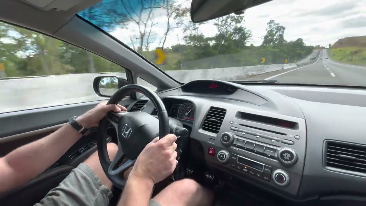 Honda Civic Si Stage 3 esticada e retomada +220km/h, difusor aberto