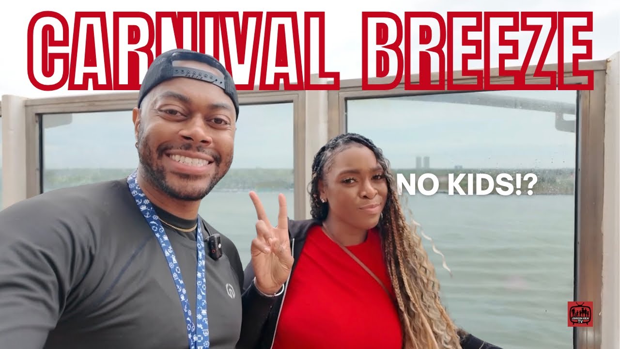 Carnival Breeze Day 1 | Rainy Sail Away & First Day Onboard 🚢🌧️