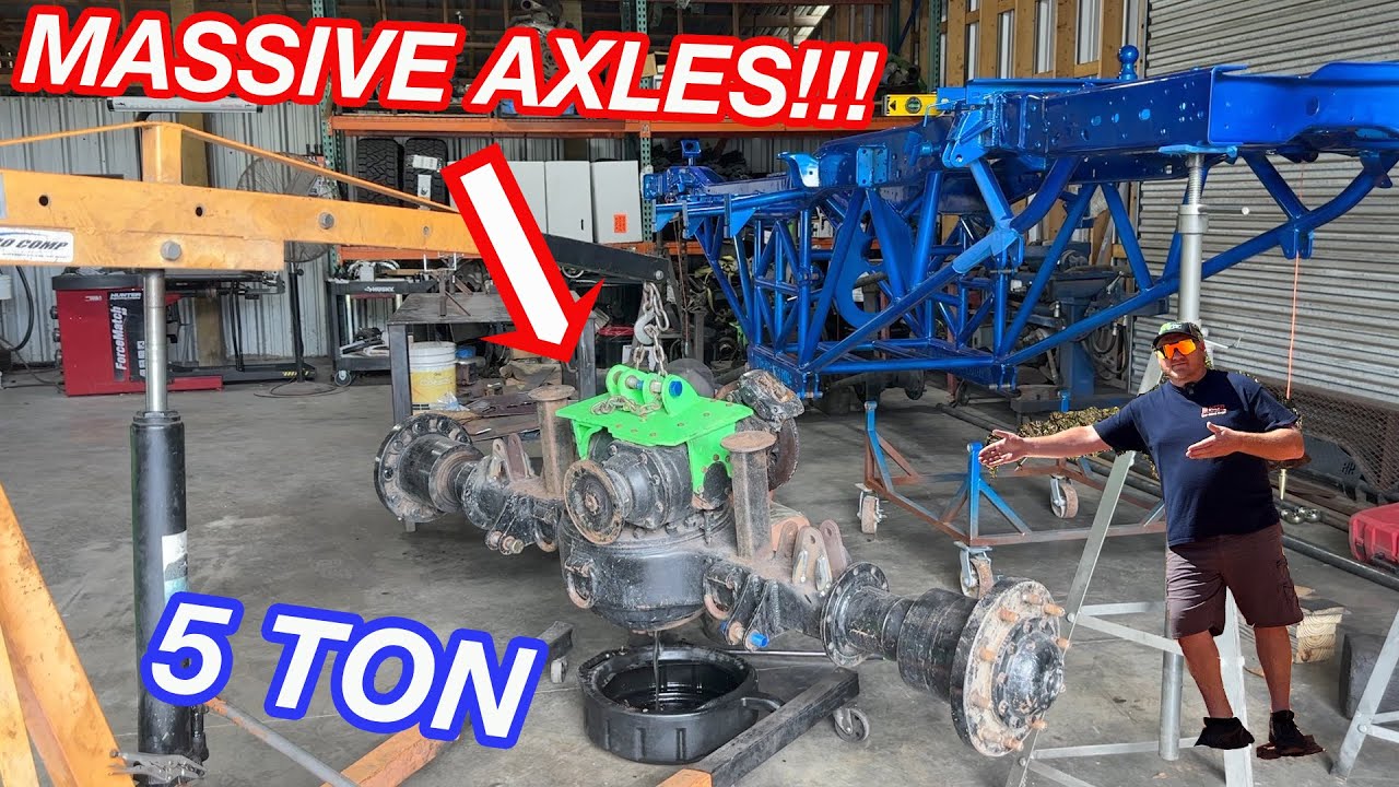 Biggest Personal Challenge Of My Life! 5 Ton Rockwell Axles Complete TEARDOWN For The JH Diesel Mega