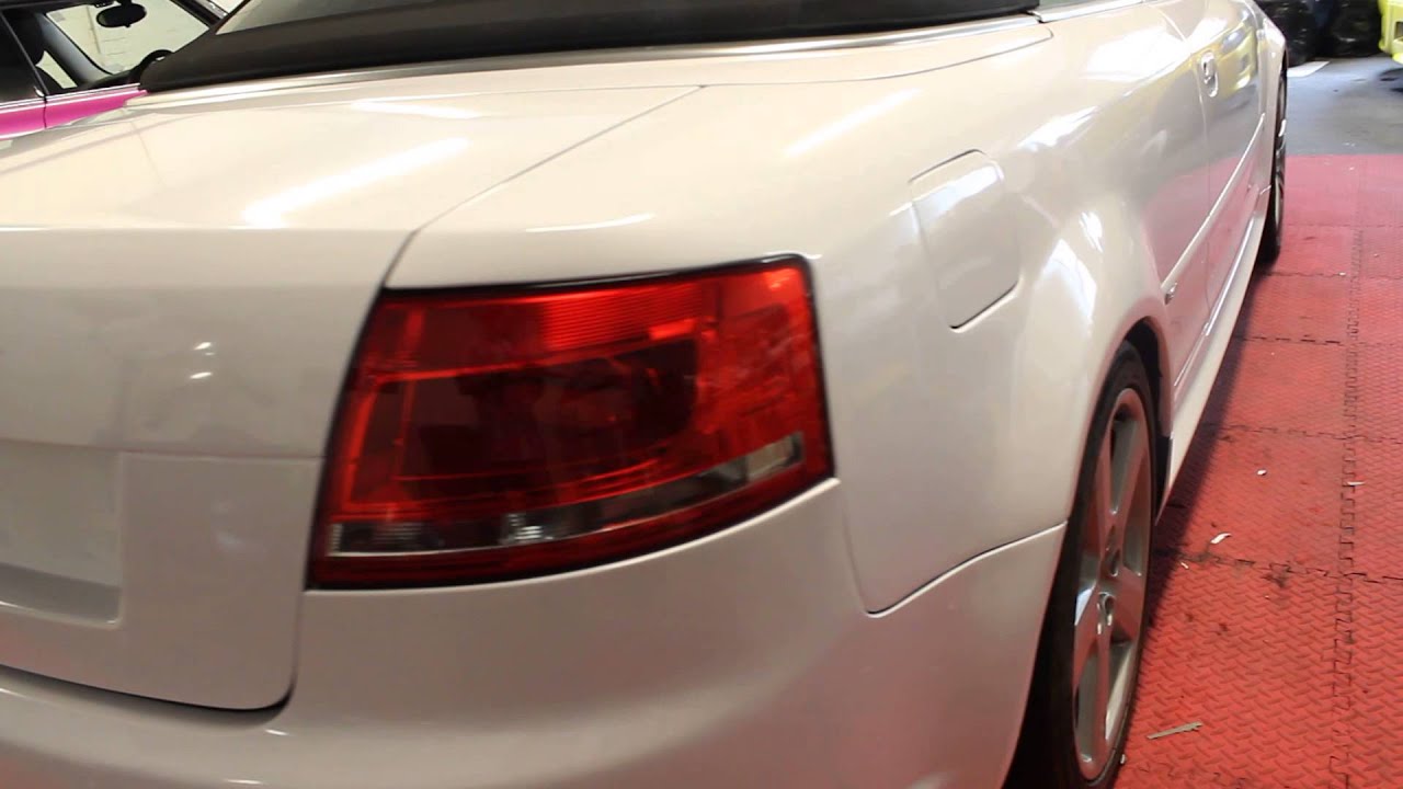 Audi RS4/A4 Convertible Gloss White Wrap 360