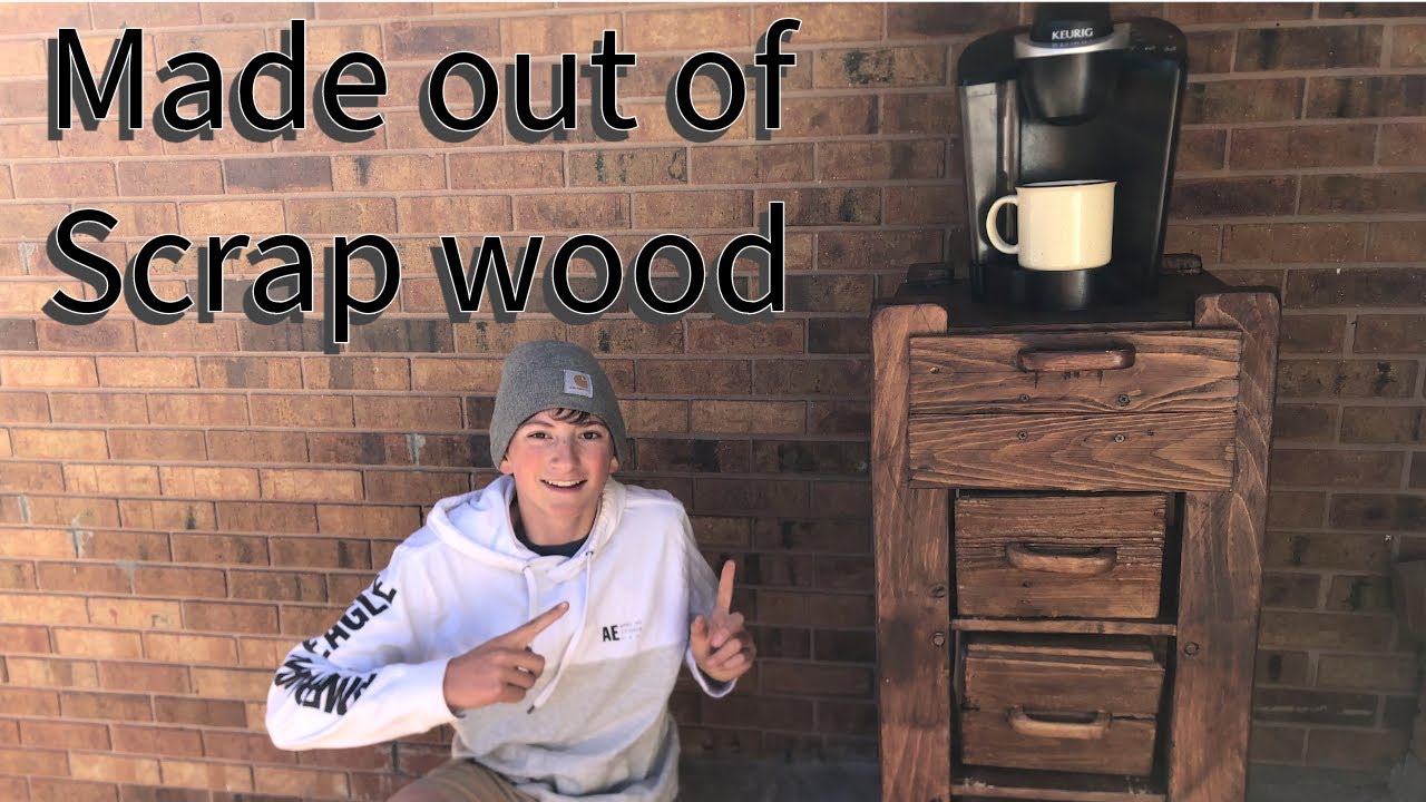 how i built a coffee bar from old scrap wood (CHEEP)