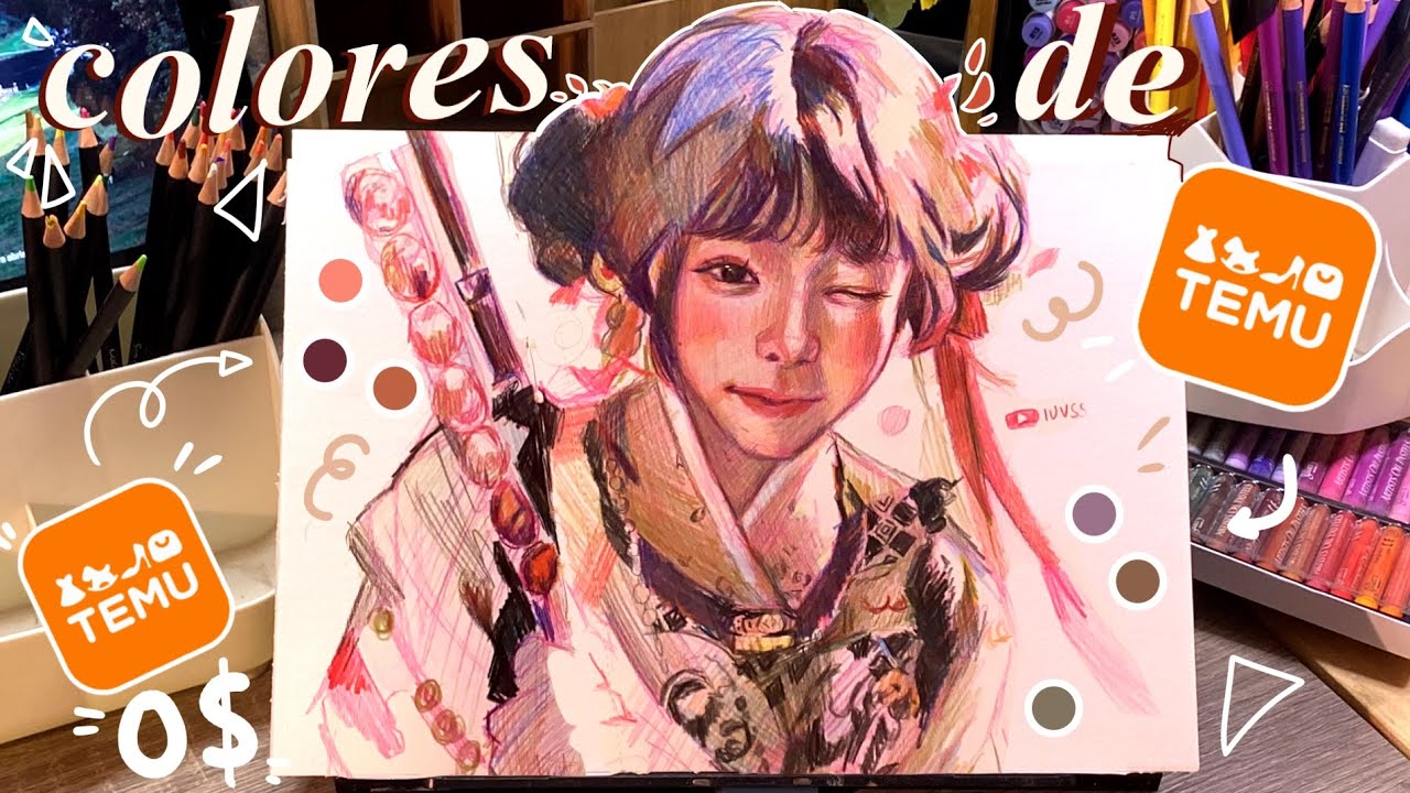 ✨Probando productos de TEMU | Materiales de arte de TEMU 🎨 paint w/ me!