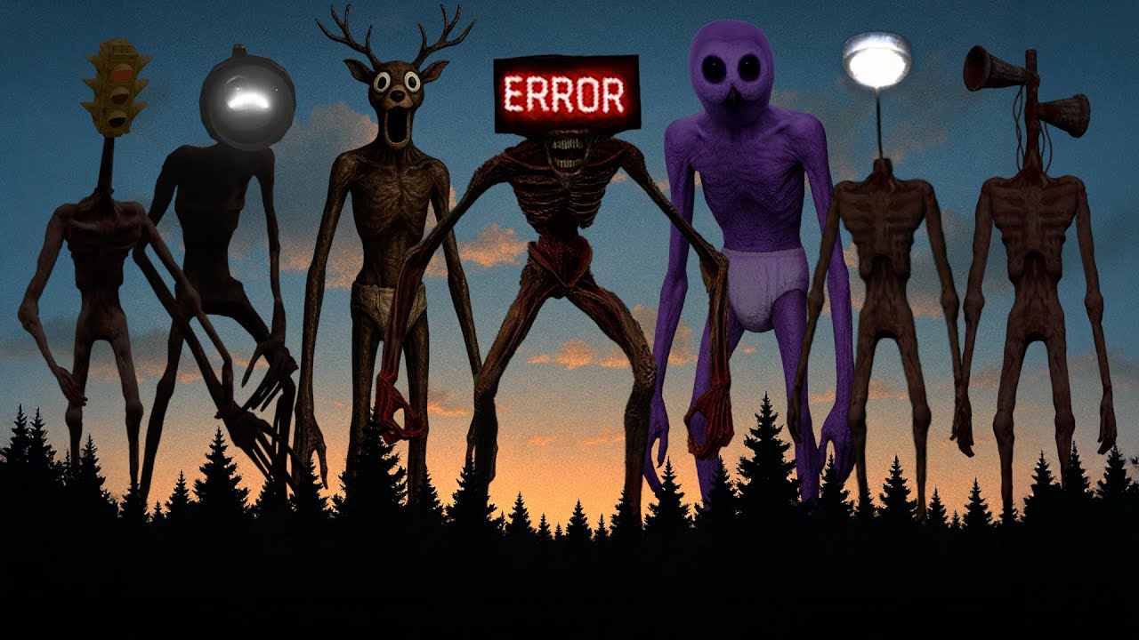 Siren Head VS Owl Siren Head VS (Traffic) Light Head VS Error Head VS Deer Siren Head VS Bell Head