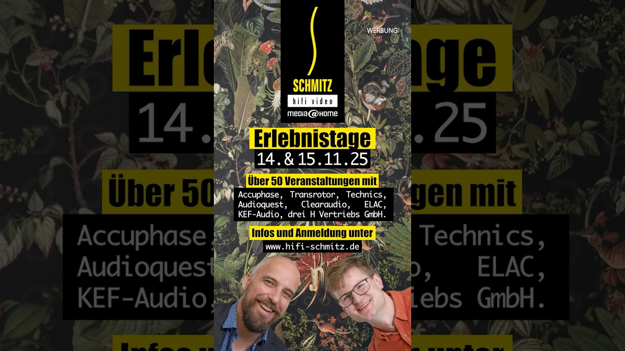 Gro&szlig;es HiFi Event in Koblenz! Am 14. & 15.11.2025 pr&auml;sentieren wir die Schmitz HiFi Erlebnistage.