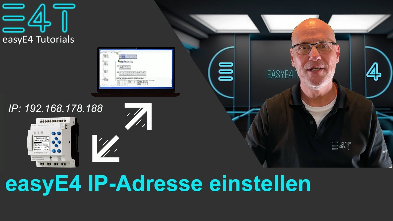 Kleinsteuerung easyE4 - IP-Adresse einstellen und mit dem PC verbinden. So geht's easy.