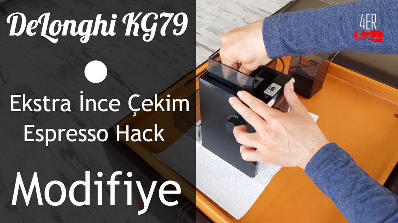 DELONGHI KG79 KG89 Kahve Öğütücü Hack I Modifiye Ince Çekim Ayarı I Espresso ve Filtre Kahve