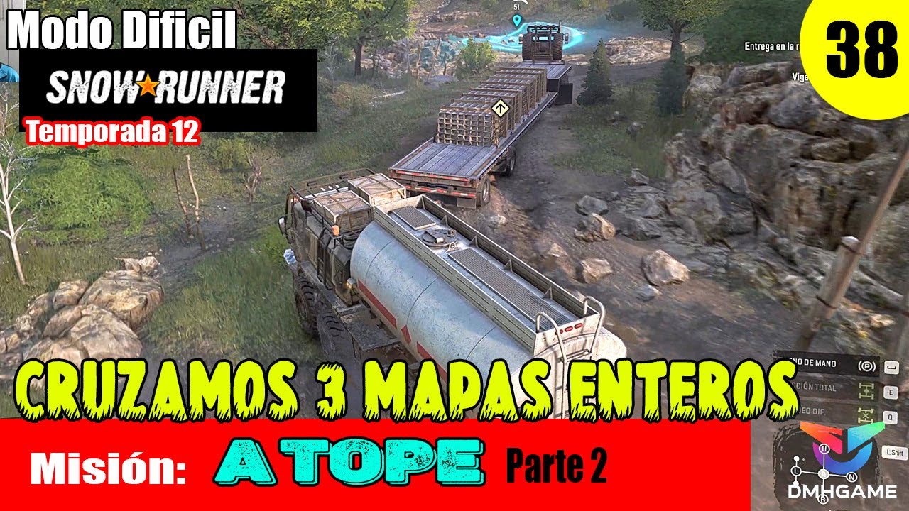 SNOWRUNNER EP 38 - MODO DIFICIL - Carolina del Norte - Misión : A TOPE - PARTE 2