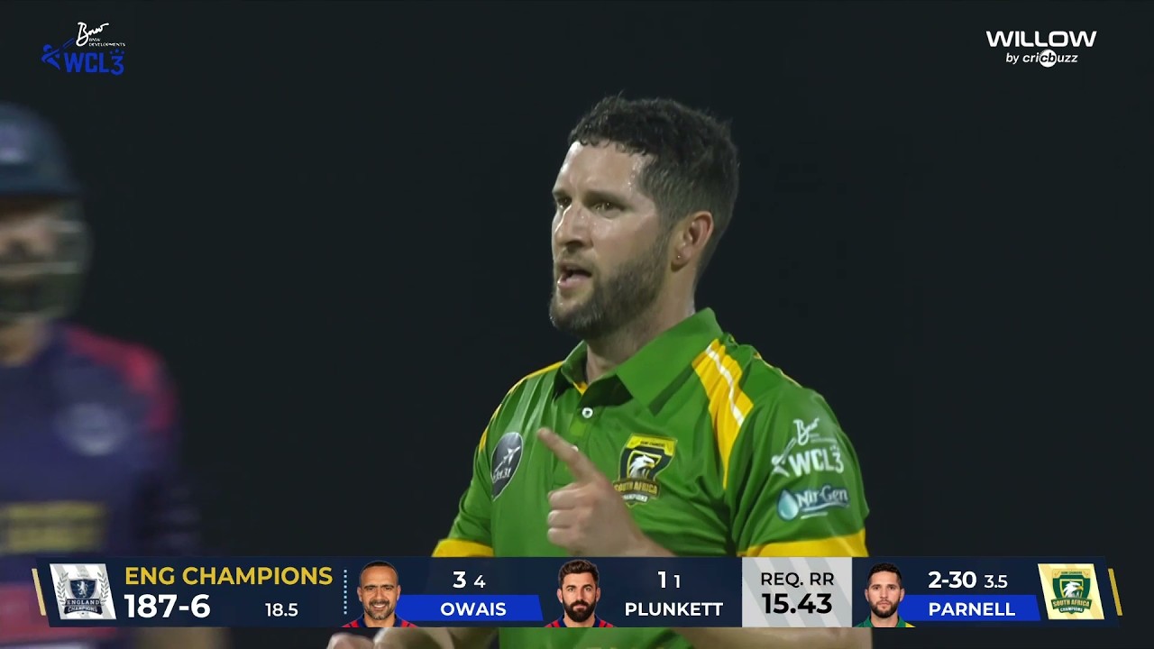 Wayne Parnell 3 wickets vs England Champions  | World Championship of Legends 2026