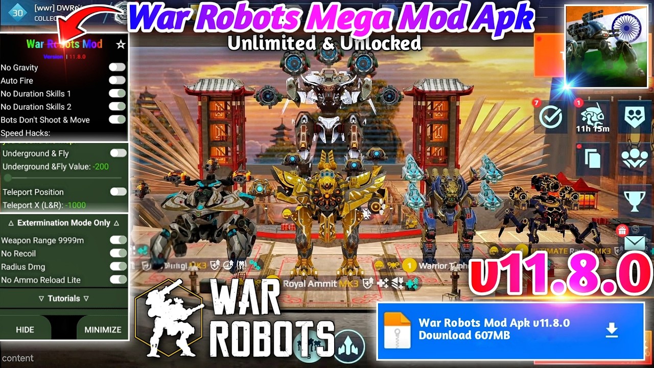 War Robots Mod Apk v11.8.0 | War Robots Mega Mod Menu v11.8.0 | War Robots Hack v11.8.0