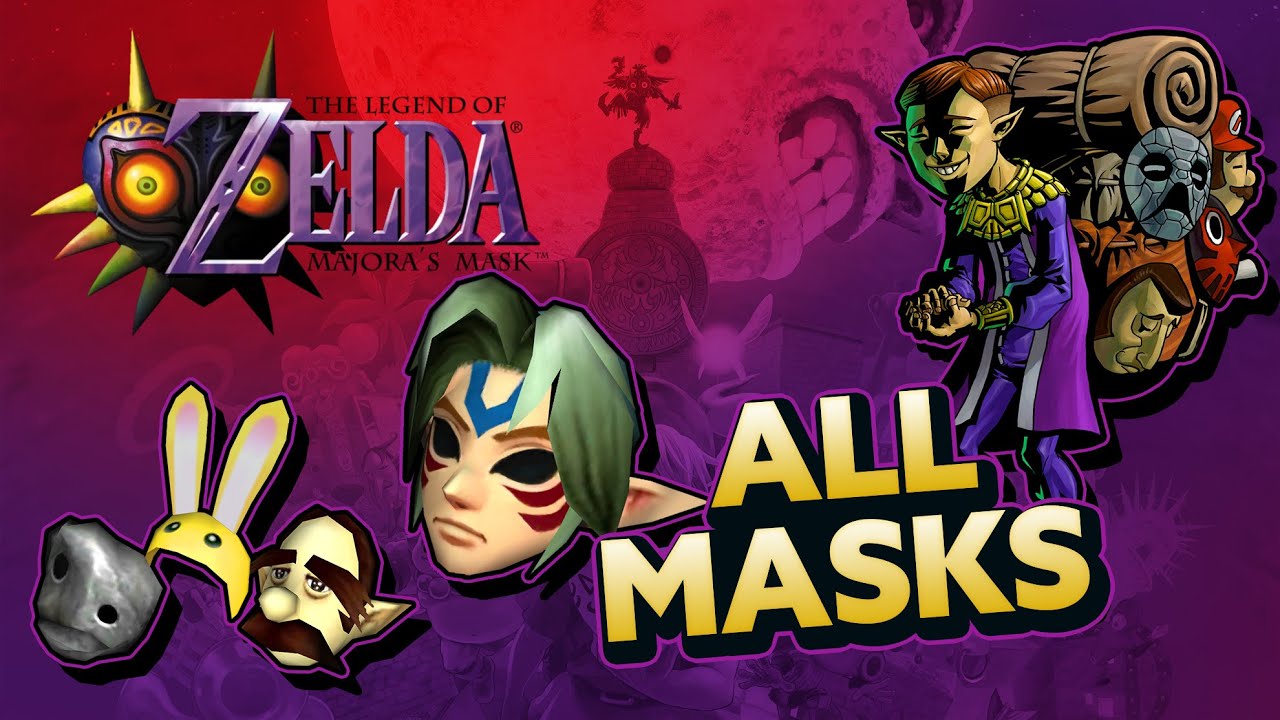 Zelda: Majora's Mask - All Masks