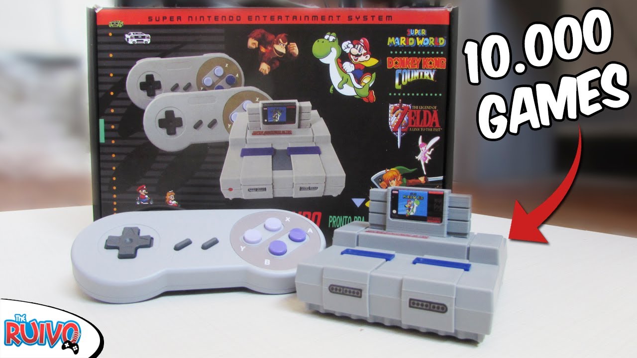 O INCRÍVEL Mini SNES Retro com 10.000 GAMES da Game com Café