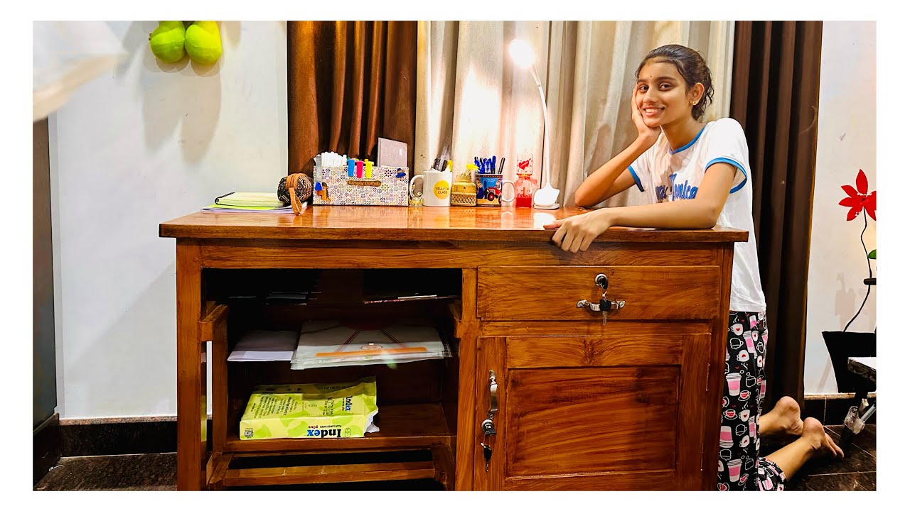 അങ്ങനെ ആഗ്രഹിച്ച സാധനം കിട്ടി Guyzzz..#studytableorganization #vismayaart