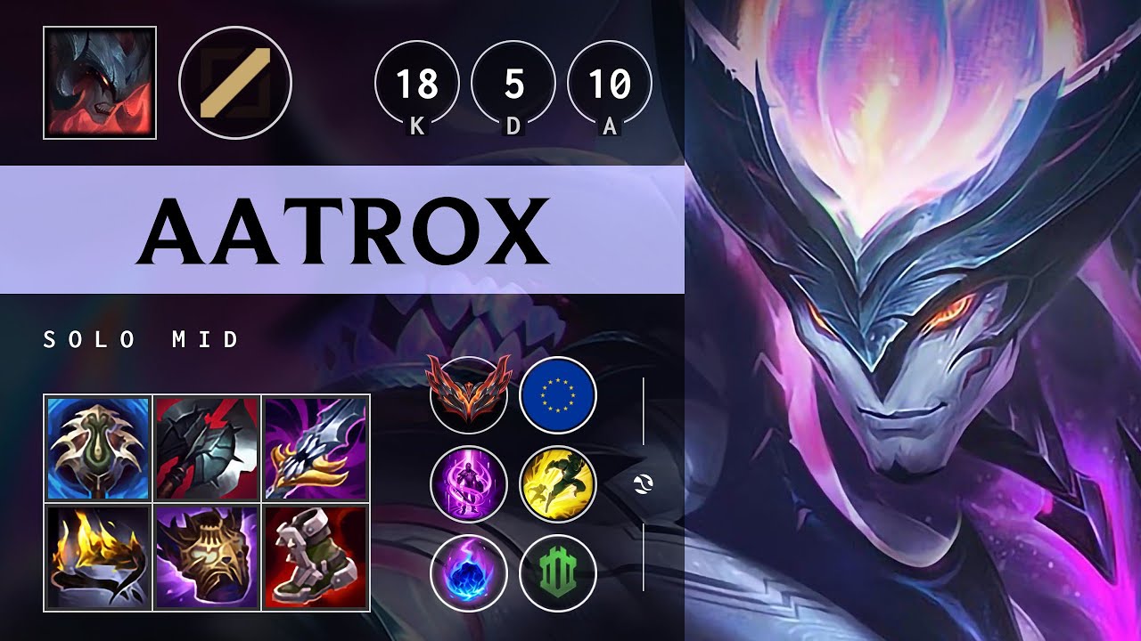 Aatrox Mid vs Azir: Unstoppable - EUW Grandmaster Patch 14.17