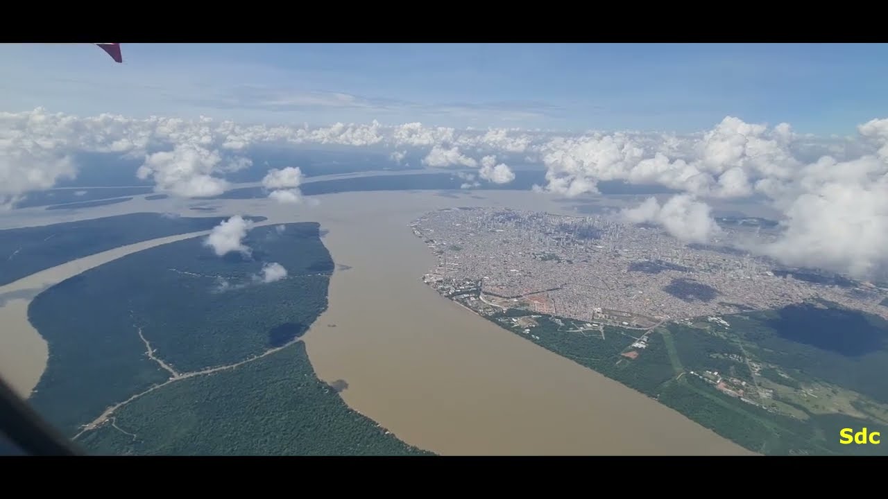 DECOLAGEM DE AVIÃO DA LATAM DO AEROPORTO DE BELÉM, PARÁ.