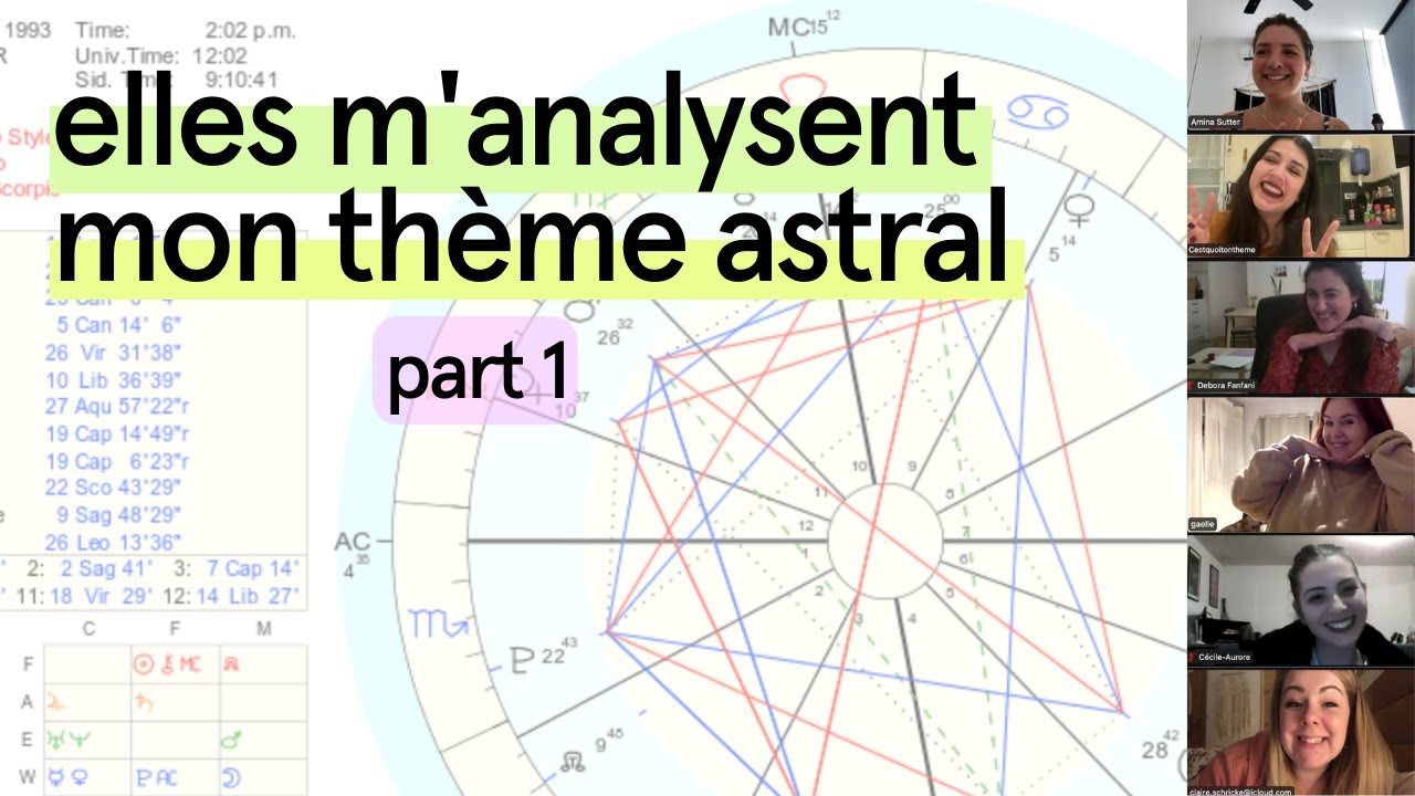 mes (anciennes) élèves m'analysent mon thème astral (part 1) 💫