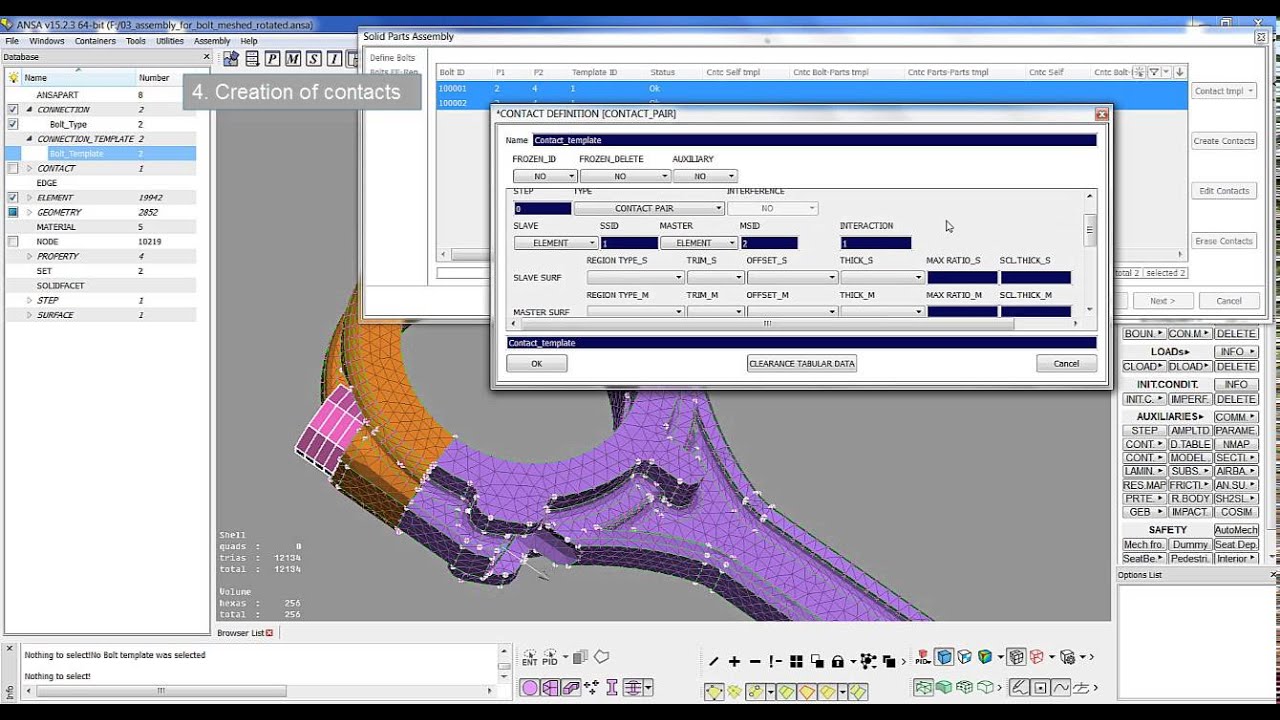 ANSA: solid parts Assembly Wizard